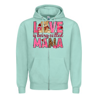 Seafoam Love is being called mama mother's day Zipper Hoodie - HowdyJamesFarm
