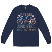 Navy 9 Years And Still Enjoying The Ride Long Sleeve Tee - Bettercallsaul