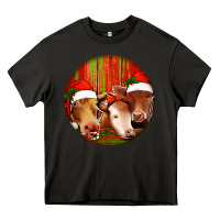 Asphalt Christmas Cow, Heavy Core Tee - Jasminsmagicworld