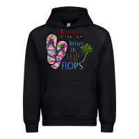 Black life is better İn flip flops Urban Hoodie - CowhideDigitalArt