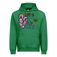 Emerald life is better İn flip flops Urban Hoodie - CowhideDigitalArt