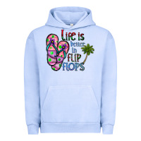 Pigment Grape Ice life is better İn flip flops Urban Hoodie - CowhideDigitalArt