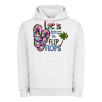 Pigment Lunar Rock life is better İn flip flops Urban Hoodie - CowhideDigitalArt