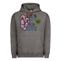 Pigment Tornado life is better İn flip flops Urban Hoodie - CowhideDigitalArt