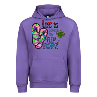 Tulip life is better İn flip flops Urban Hoodie - CowhideDigitalArt