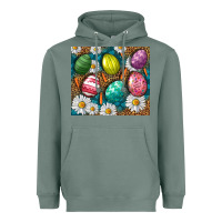Sage Easter Eggs Tumbler Heavyweight Hoodie - BundleAndBundleShop