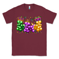 Burgundy mardi gras bead dogs Classic Tee - LillyAllenDesigns