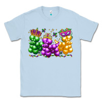 Dusty Blue mardi gras bead dogs Classic Tee - LillyAllenDesigns