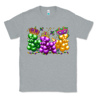 Heather Grey mardi gras bead dogs Classic Tee - LillyAllenDesigns