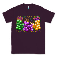 Plum mardi gras bead dogs Classic Tee - LillyAllenDesigns
