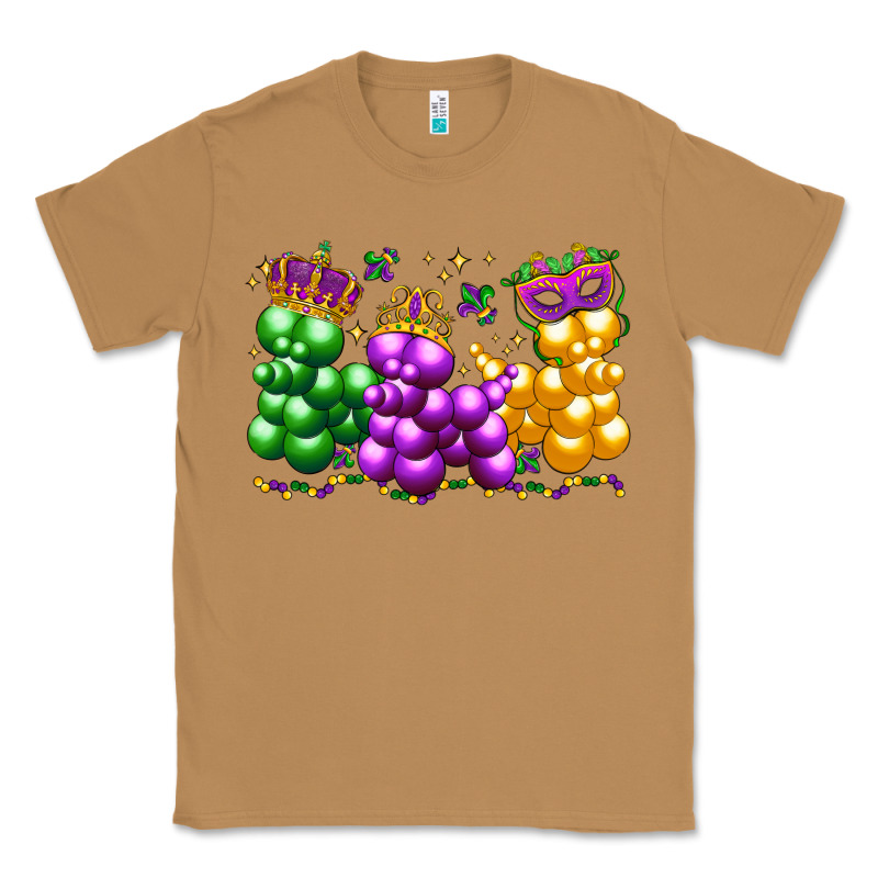 Mardi Gras Bead Dogs Classic Tee by LillyAllenDesigns | Teevron