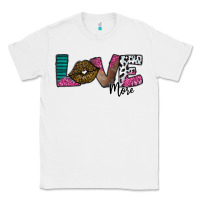 White Love More Classic Tee - SublimationCraftShop