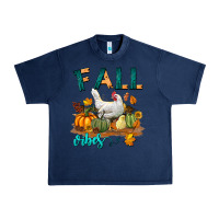 Navy Fall Vibes Chicken Urban Heavy Tee - LillyAllenDesigns