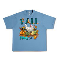 Pebble Blue Fall Vibes Chicken Urban Heavy Tee - LillyAllenDesigns