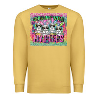 Antique Gold chilling with my peeps Premium Sweatshirt - FaDigitalArtStudio