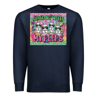 Navy chilling with my peeps Premium Sweatshirt - FaDigitalArtStudio