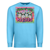Ocean Blue chilling with my peeps Premium Sweatshirt - FaDigitalArtStudio
