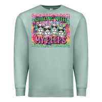 Seafoam chilling with my peeps Premium Sweatshirt - FaDigitalArtStudio