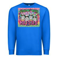 True Royal chilling with my peeps Premium Sweatshirt - FaDigitalArtStudio