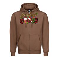 Chestnut Grandma claus with christmas gift sock mother's Zipper Hoodie - HowdyJamesFarm