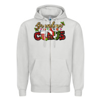 Dove Grey Grandma claus with christmas gift sock mother's Zipper Hoodie - HowdyJamesFarm