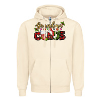 Sandshell Grandma claus with christmas gift sock mother's Zipper Hoodie - HowdyJamesFarm
