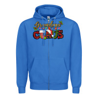 True Royal Grandma claus with christmas gift sock mother's Zipper Hoodie - HowdyJamesFarm