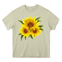 Mossy maximillian perennial sunflower Heavy Core Tee - LillyAllenDesigns
