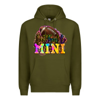 Army Green football mini Premium Hoodie - OliviaCreatesArt