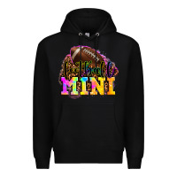 Black football mini Premium Hoodie - OliviaCreatesArt