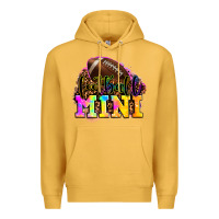Mustard football mini Premium Hoodie - OliviaCreatesArt