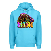 Ocean Blue football mini Premium Hoodie - OliviaCreatesArt