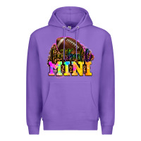 Purple football mini Premium Hoodie - OliviaCreatesArt