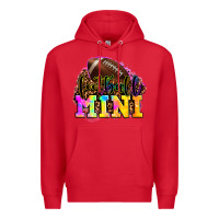 Red football mini Premium Hoodie - OliviaCreatesArt