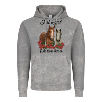 Cloud Rock just a girl who loves horses no background Vintage Hoodie - RanaPortraitStore