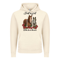 Vintage Artic just a girl who loves horses no background Vintage Hoodie - RanaPortraitStore