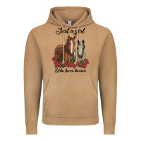 Vintage Camel just a girl who loves horses no background Vintage Hoodie - RanaPortraitStore