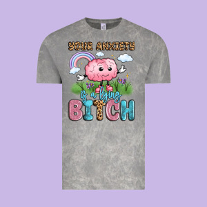 Your Anxiety Is A Lying Bitch Vintage Tee Designed By Lillyallendesigns