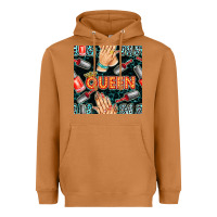 Meerkat nail queen hand and polish with lights and leopard seamless pattern bb Heavyweight Hoodie - BundleAndBundleShop