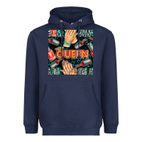 Navy nail queen hand and polish with lights and leopard seamless pattern bb Heavyweight Hoodie - BundleAndBundleShop