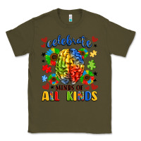 Army Green celebrate neurodiversity Classic Tee - LillyAllenDesigns