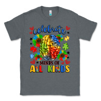 Charcoal Heather celebrate neurodiversity Classic Tee - LillyAllenDesigns
