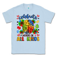 Dusty Blue celebrate neurodiversity Classic Tee - LillyAllenDesigns