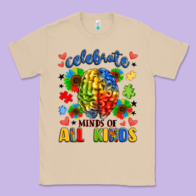 Celebrate Neurodiversity Classic Tee Designed By Lillyallendesigns