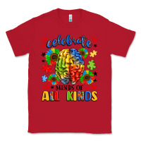 Red celebrate neurodiversity Classic Tee - LillyAllenDesigns