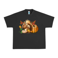 Pigment Black Fall Squirrel Urban Heavy Tee - LillyAllenDesigns