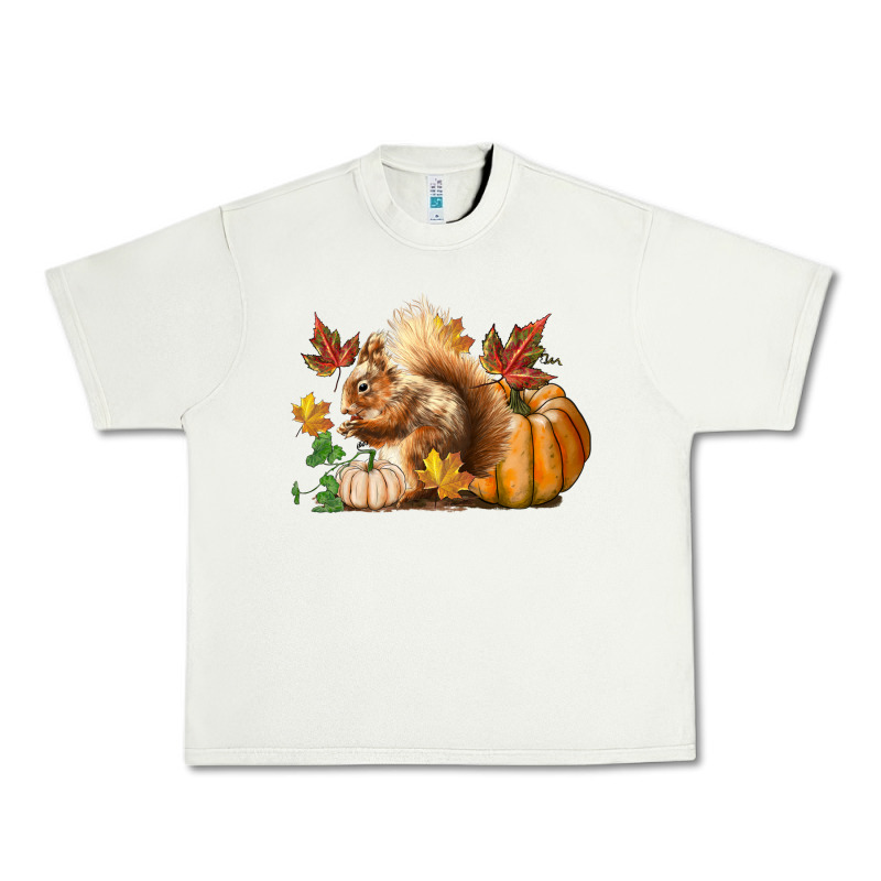 Fall Squirrel Urban Heavy Tee by LillyAllenDesigns | Teevron