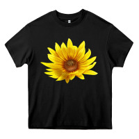 Black Maximillian Perennial Sunflower Heavy Core Tee - LillyAllenDesigns