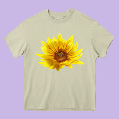 Maximillian Perennial Sunflower Heavy Core Tee Designed By Lillyallendesigns