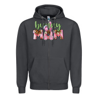 Smoke Happy Easter Bunny Mom Zipper Hoodie - CowGirlArtShop